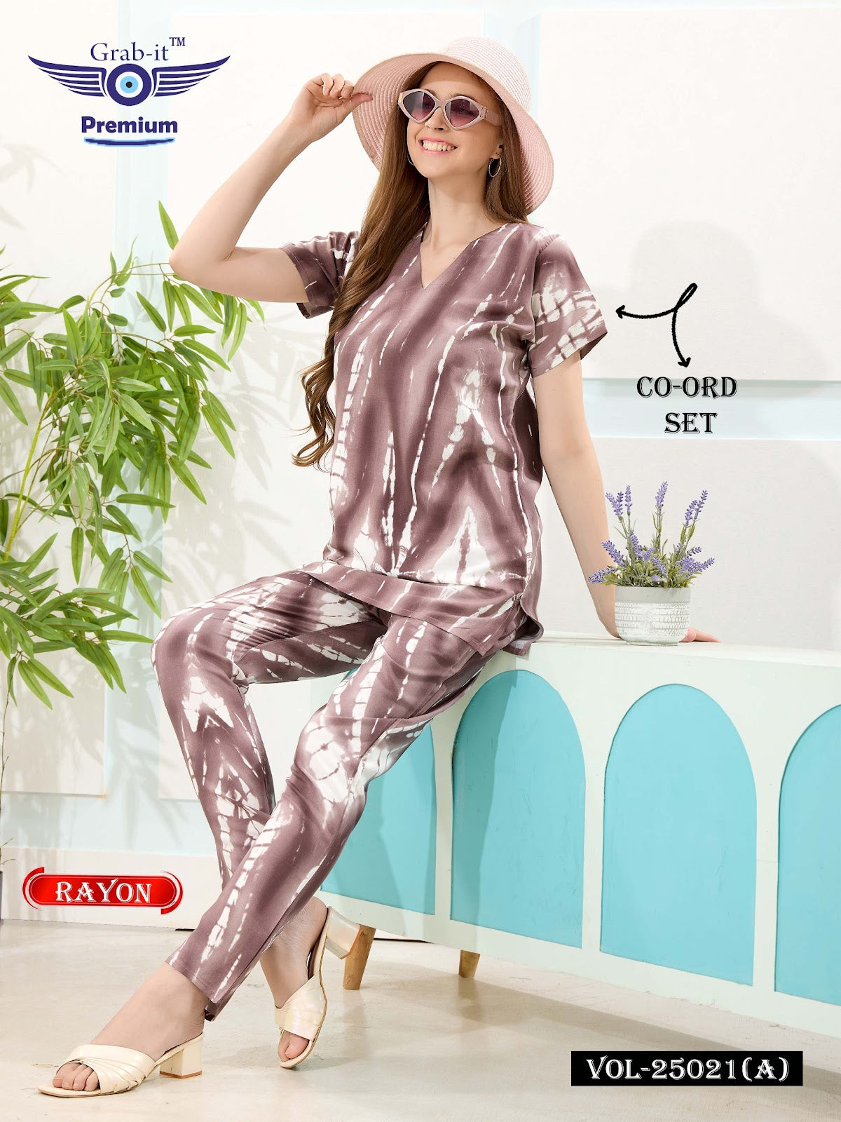 Print Vol 25021 A Grab It Rayon Co Ord Set Wholesale Rate