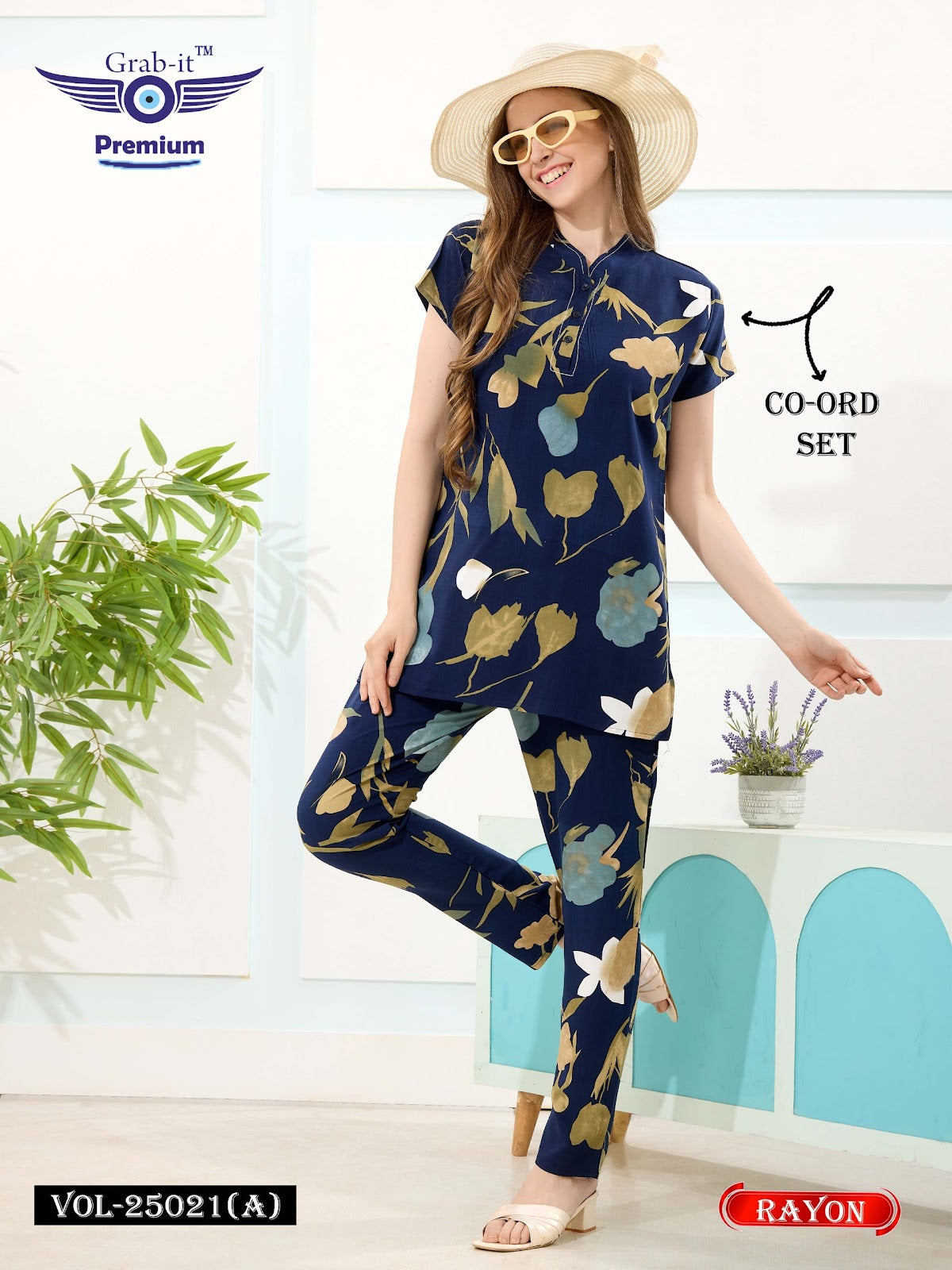 Print Vol 25021 A Grab It Rayon Co Ord Set Wholesale Rate