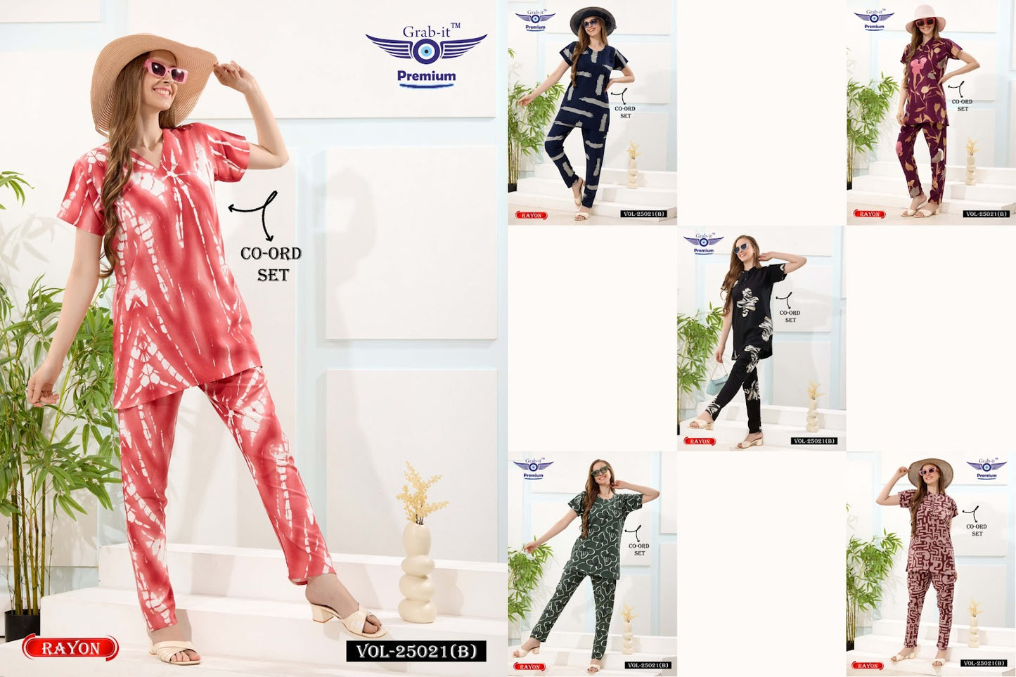 Print Vol 25021 B Grab It Rayon Co Ord Set Manufacturer Ahmedabad