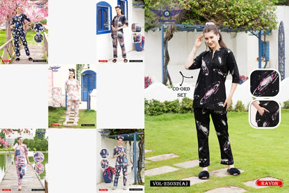 Print Vol 25032 A Grab It Rayon Co Ord Set Exporter Gujarat