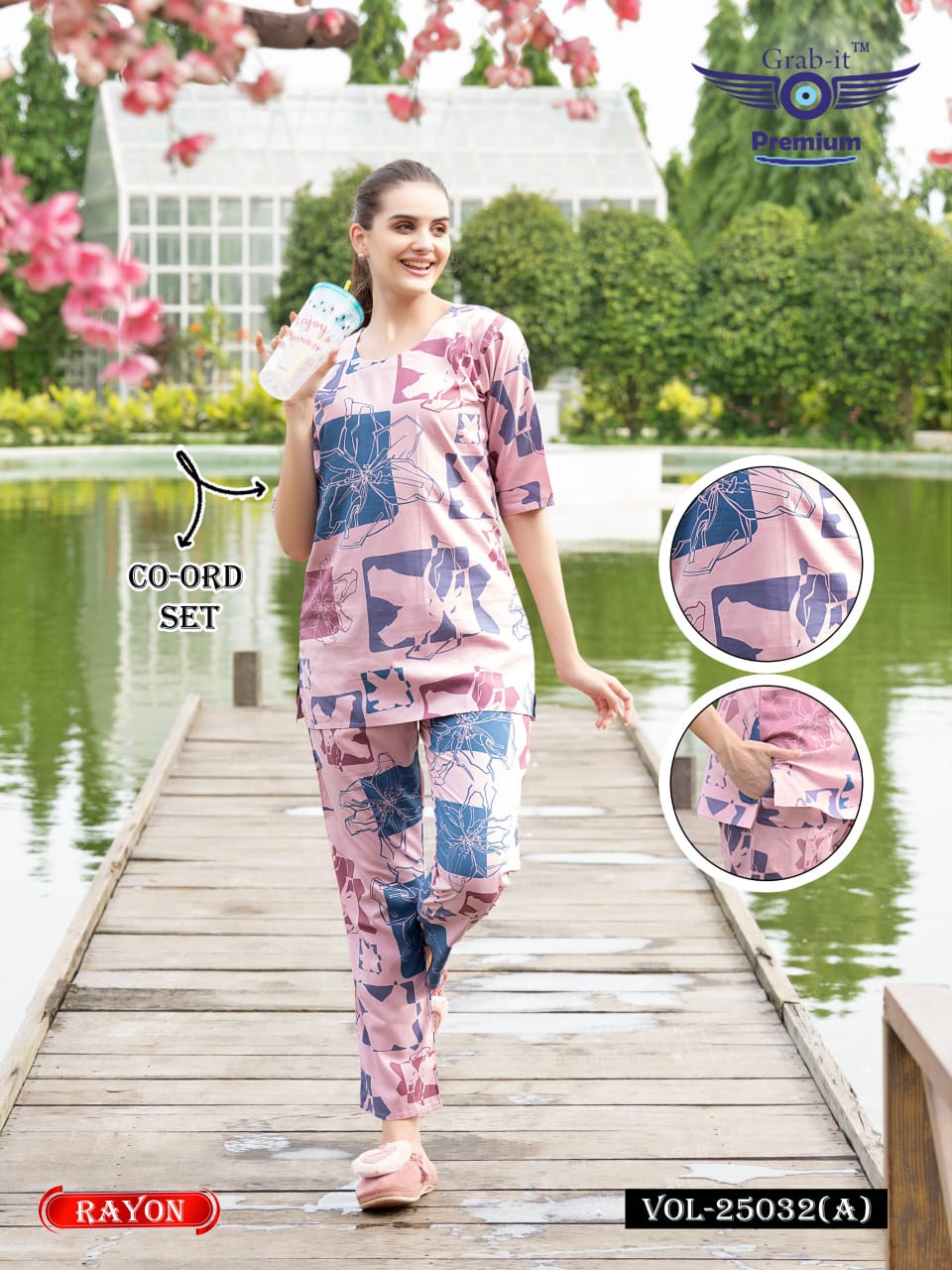 Print Vol 25032 A Grab It Rayon Co Ord Set Exporter Gujarat