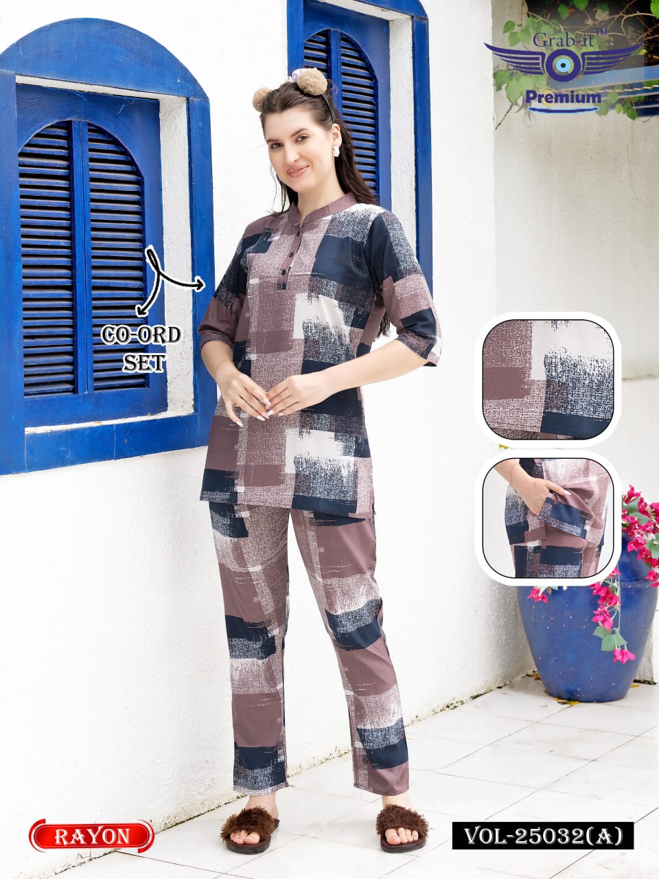 Print Vol 25032 A Grab It Rayon Co Ord Set Exporter Gujarat
