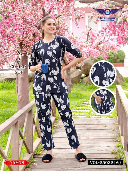 Print Vol 25032 A Grab It Rayon Co Ord Set Exporter Gujarat