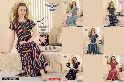 Print Vol 3503 N Grab It Sinker Night Gowns Exporter