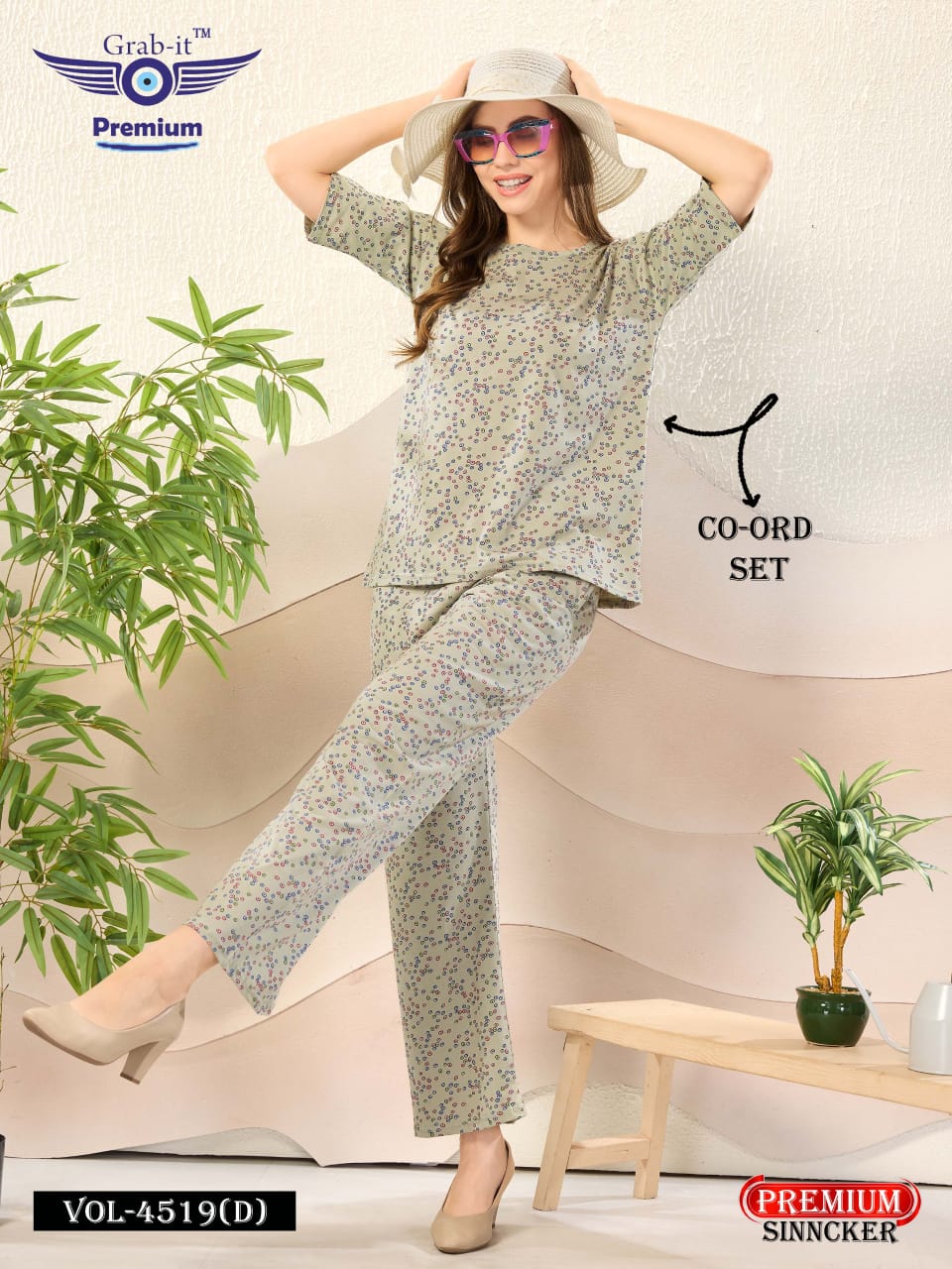 Print Vol 4519 D Grab It Sinker Co Ord Set Wholesaler