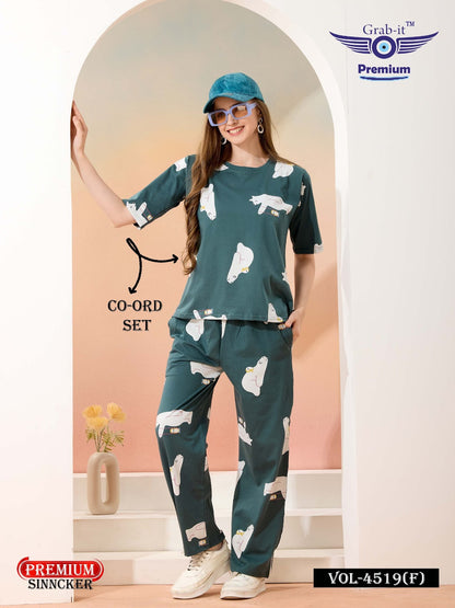 Print Vol 4519 F Grab It Sinker Co Ord Set Wholesale Price