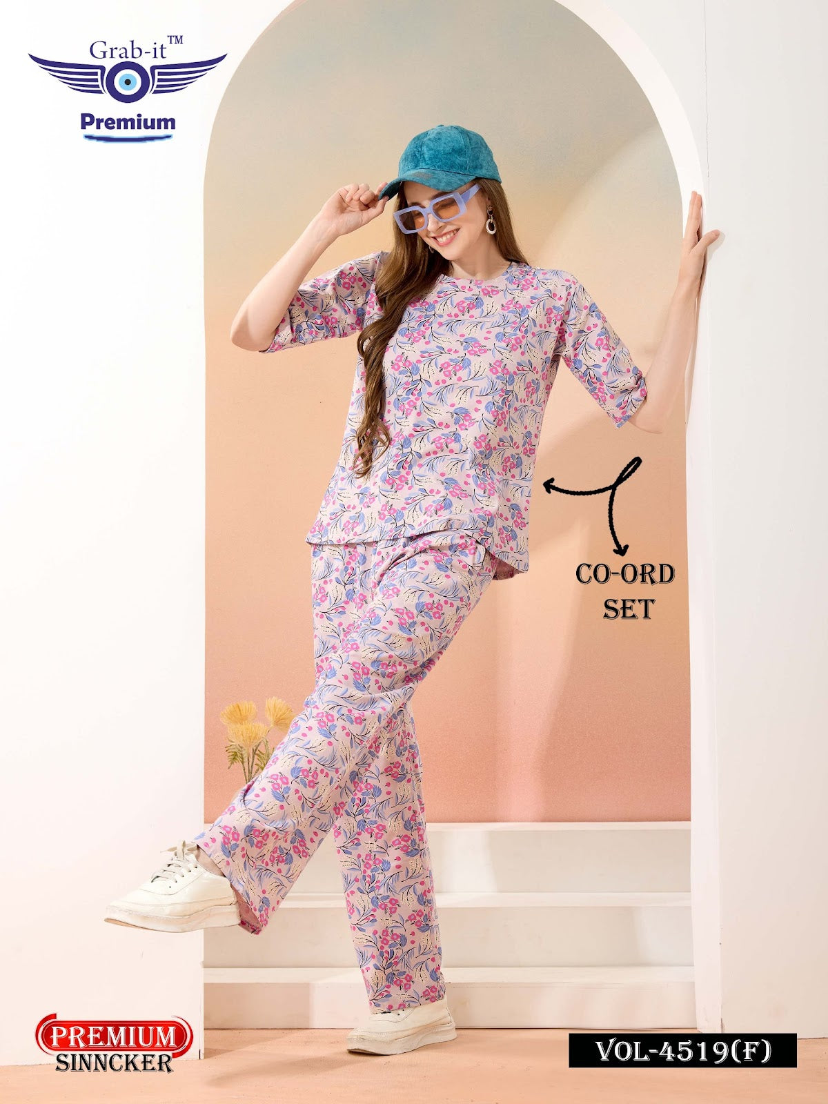 Print Vol 4519 F Grab It Sinker Co Ord Set Wholesale Price