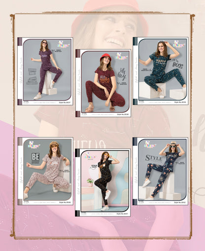 Print Vol 624 Belly Sinker Pyjama Night Suits Wholesaler India