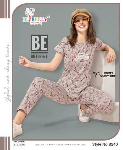 Print Vol 624 Belly Sinker Pyjama Night Suits Wholesaler India