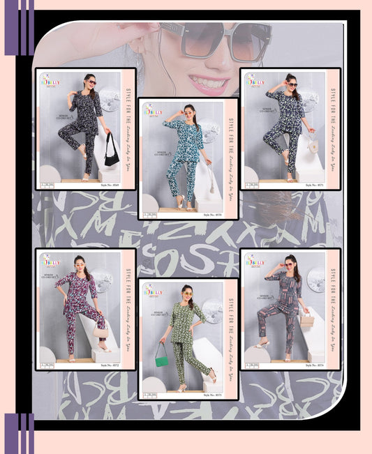 Print Vol 628 Belly Sinker Co Ord Set Wholesale Price