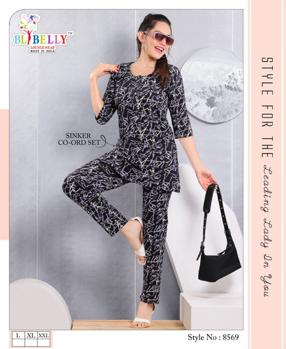 Print Vol 628 Belly Sinker Co Ord Set Wholesale Price