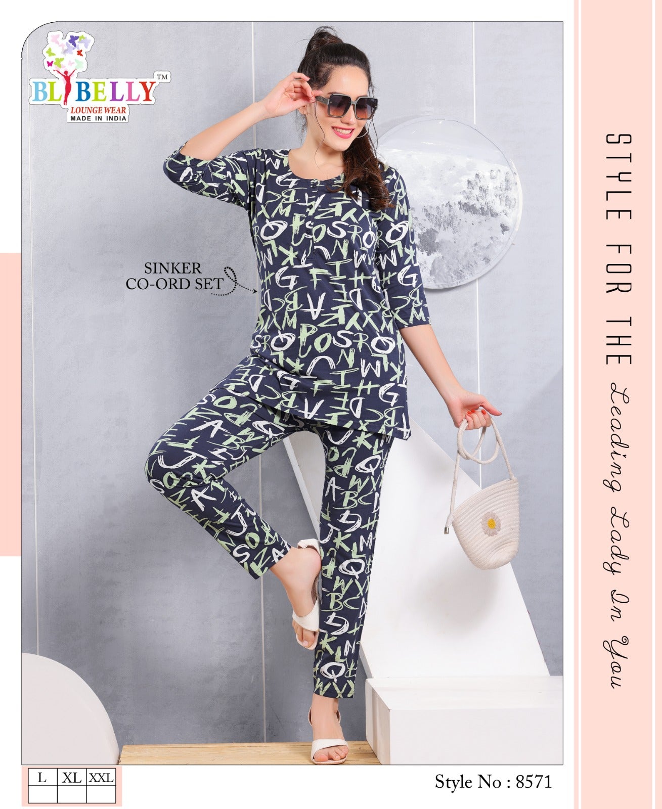 Print Vol 628 Belly Sinker Co Ord Set Wholesale Price