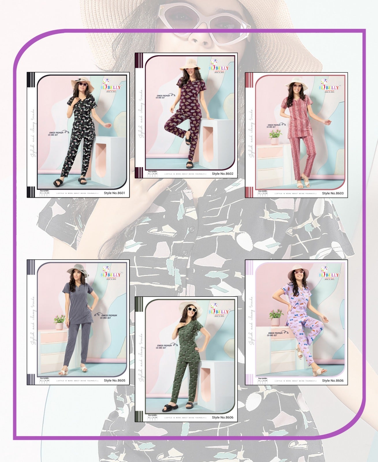 Print Vol 632 Belly Sinker Co Ord Set Exporter