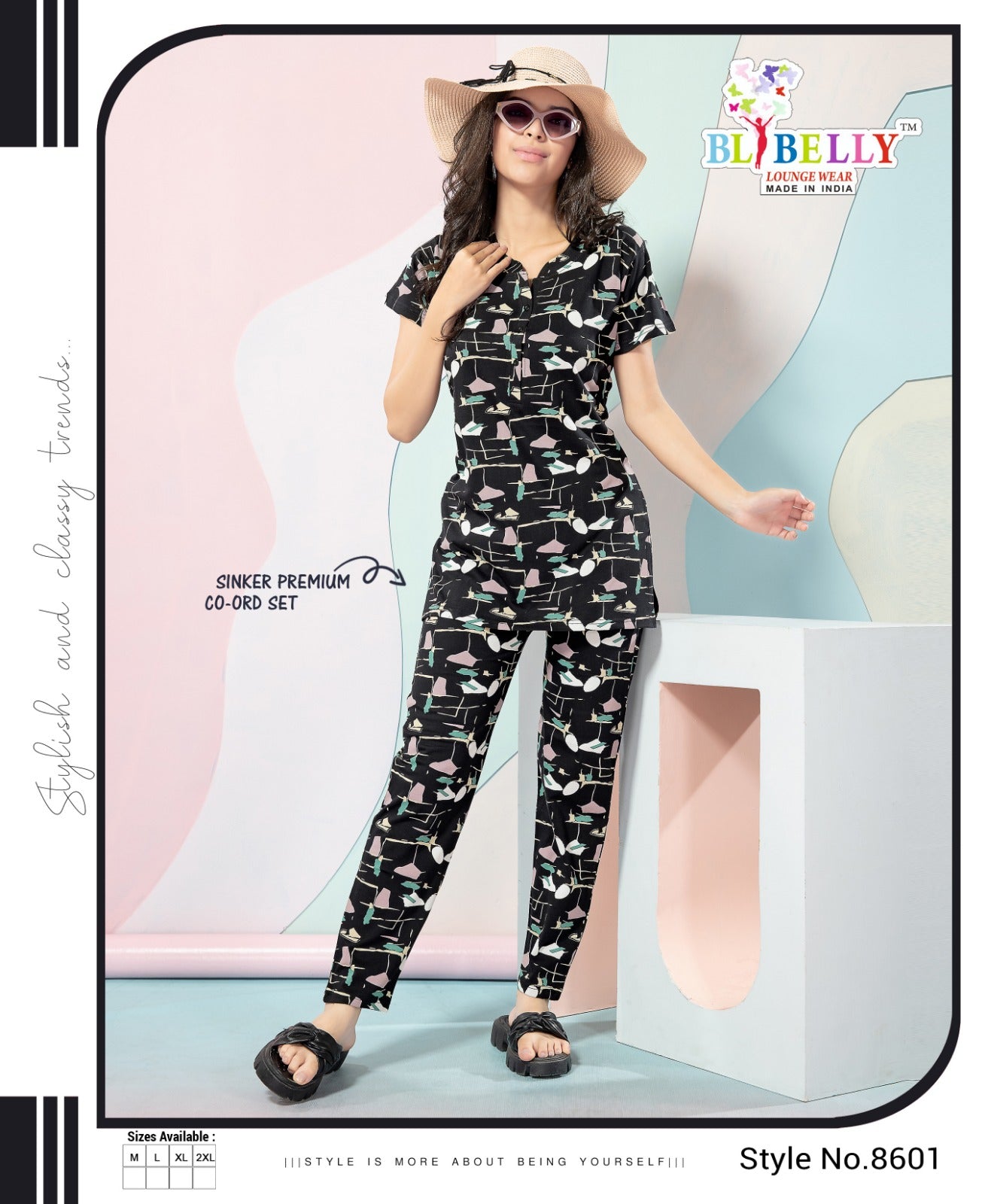 Print Vol 632 Belly Sinker Co Ord Set Exporter