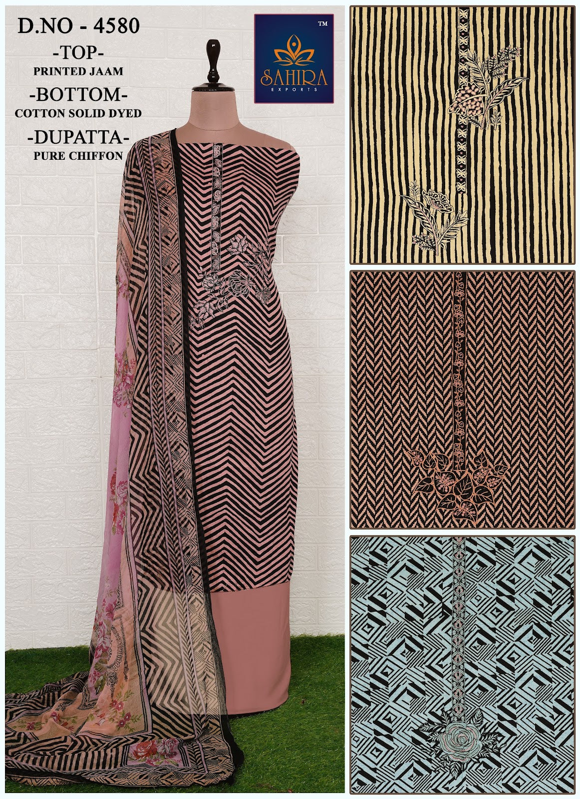 Printed 04 Sahira Jaam Silk Salwar Suits Supplier Ahmedabad