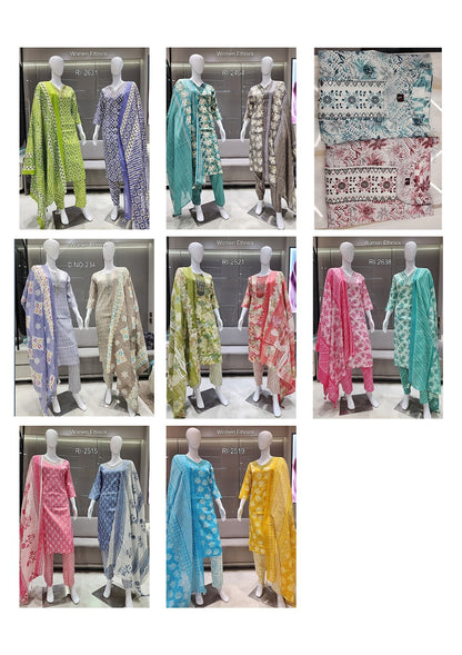 Printed 050425 Women Ethnics Readymade Pant Style Suits Supplier India