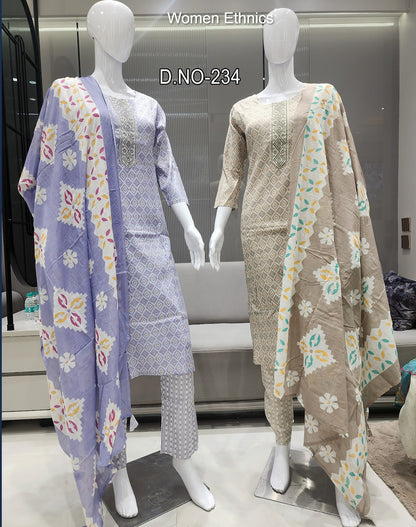 Printed 050425 Women Ethnics Readymade Pant Style Suits Supplier India