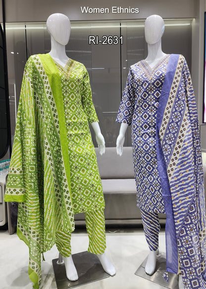 Printed 050425 Women Ethnics Readymade Pant Style Suits Supplier India