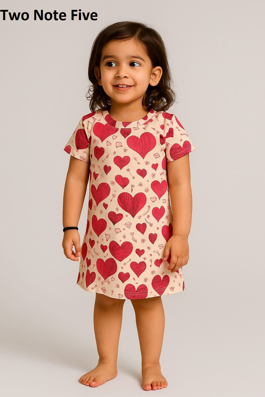 Printed 2608 Two Note Five Cotton Blend Girls Frock Manufacturer India