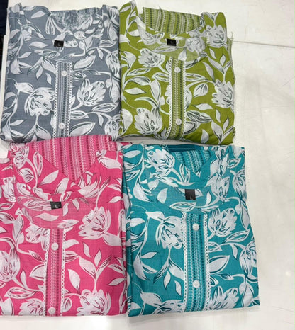 Prisha Anjish Cotton Readymade Pant Style Suits Wholesale Price