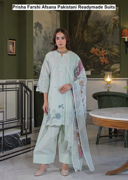 Prisha Farshi Afsana Cotton Pakistani Readymade Suits Exporter India