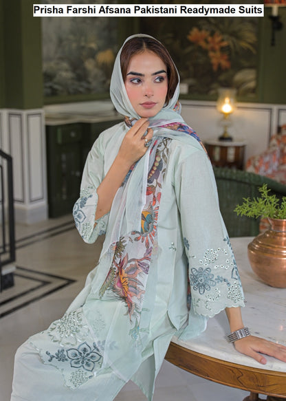 Prisha Farshi Afsana Cotton Pakistani Readymade Suits Exporter India