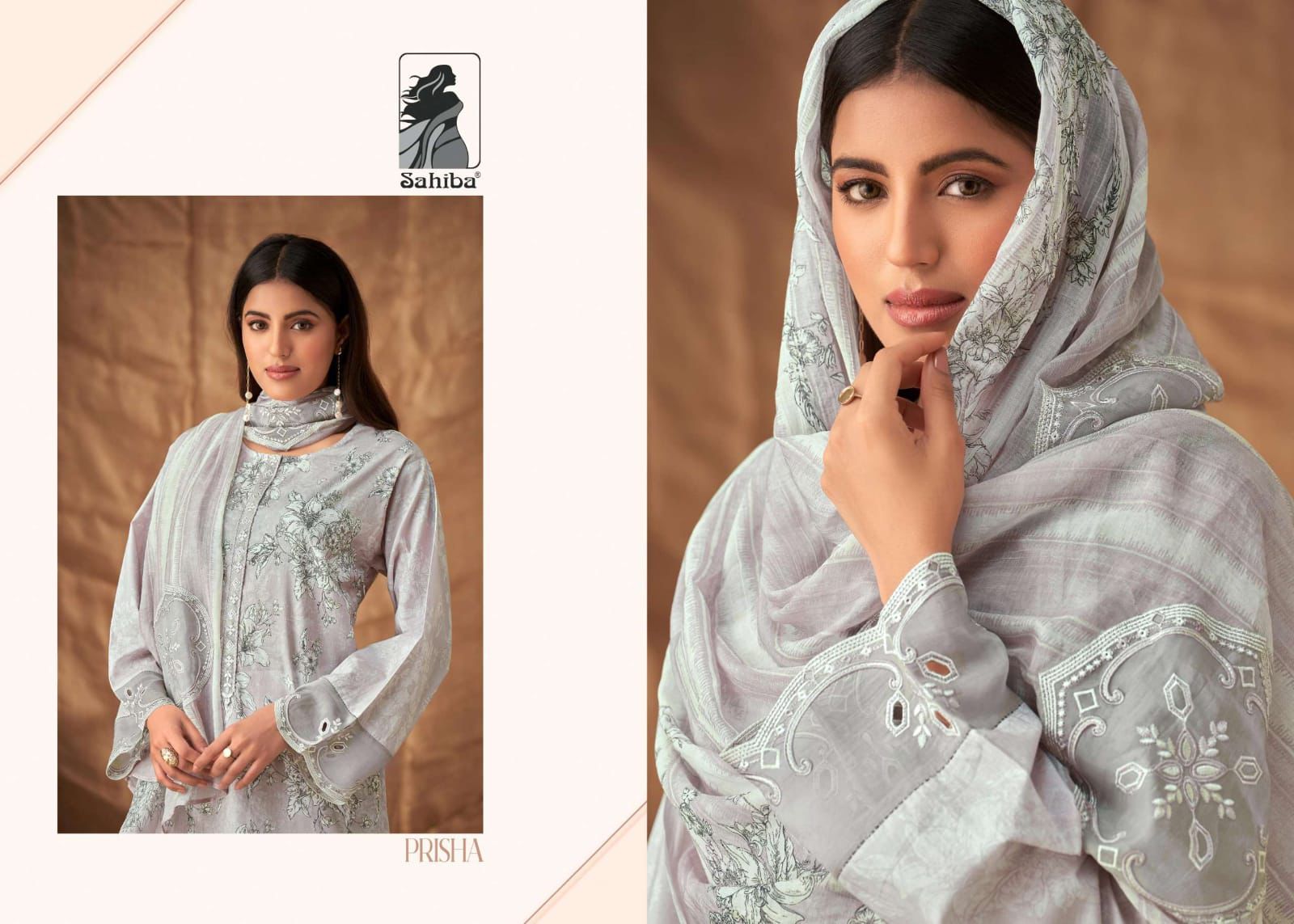Prisha Sahiba Lawn Cotton Plazzo Style Suits Wholesaler