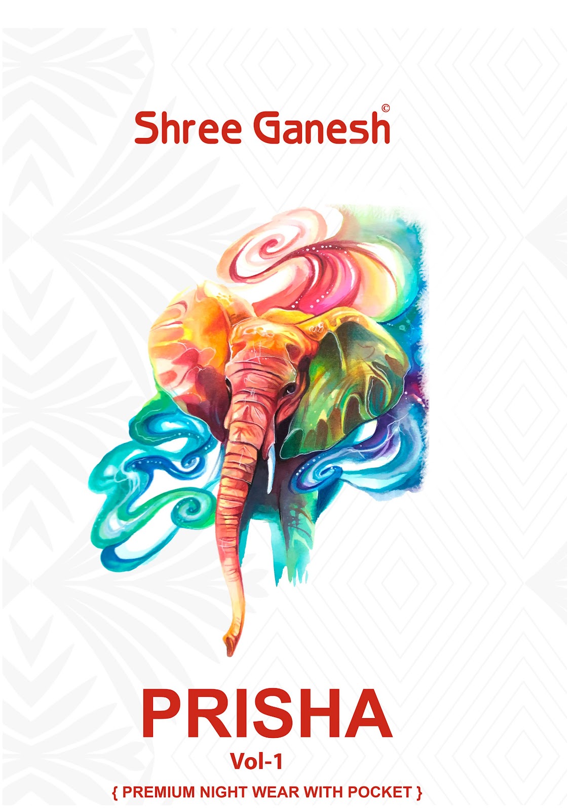 Prisha Vol 1 Shree Ganesh Cotton Collar Night Suits Exporter India