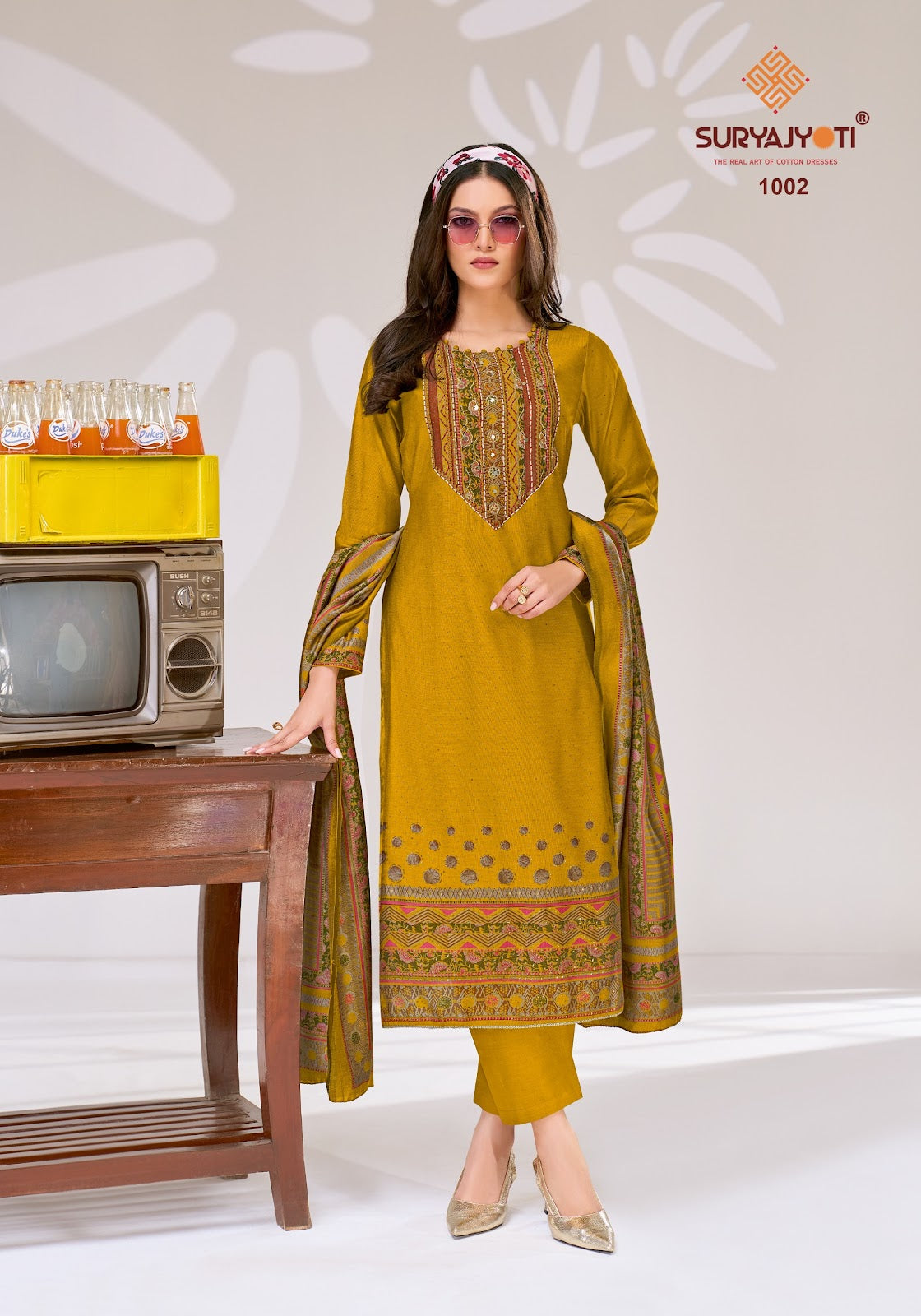 Prisha Vol 1 Suryajyoti Slub Pant Style Suits Exporter Gujarat