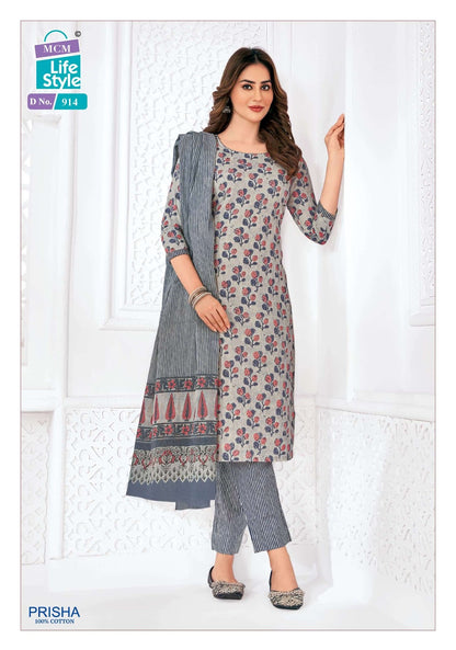 Prisha Vol 3 Mcm Lifestyle Readymade Cotton Pant Suits Wholesale Price