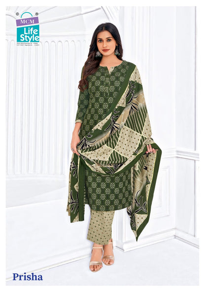 Prisha Vol 6 Mcm Lifestyle Readymade Cotton Pant Suits Exporter Ahmedabad