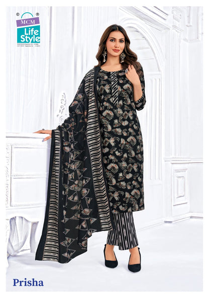 Prisha Vol 6 Mcm Lifestyle Readymade Cotton Pant Suits Exporter Ahmedabad