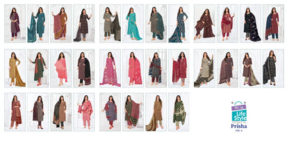 Prisha Vol 6 Mcm Lifestyle Readymade Cotton Pant Suits Exporter Ahmedabad
