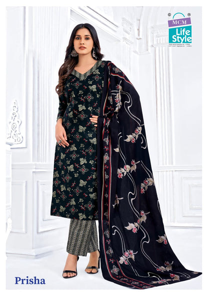 Prisha Vol 6 Mcm Lifestyle Readymade Cotton Pant Suits Exporter Ahmedabad