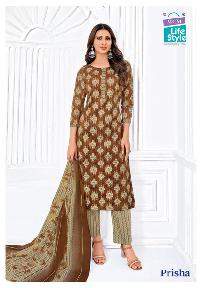 Prisha Vol 6 Mcm Lifestyle Readymade Cotton Pant Suits Exporter Ahmedabad