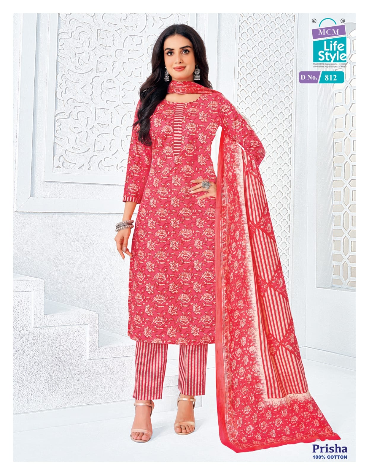 Prisha Vol 7 Mcm Lifestyle Readymade Cotton Pant Suits Wholesaler India