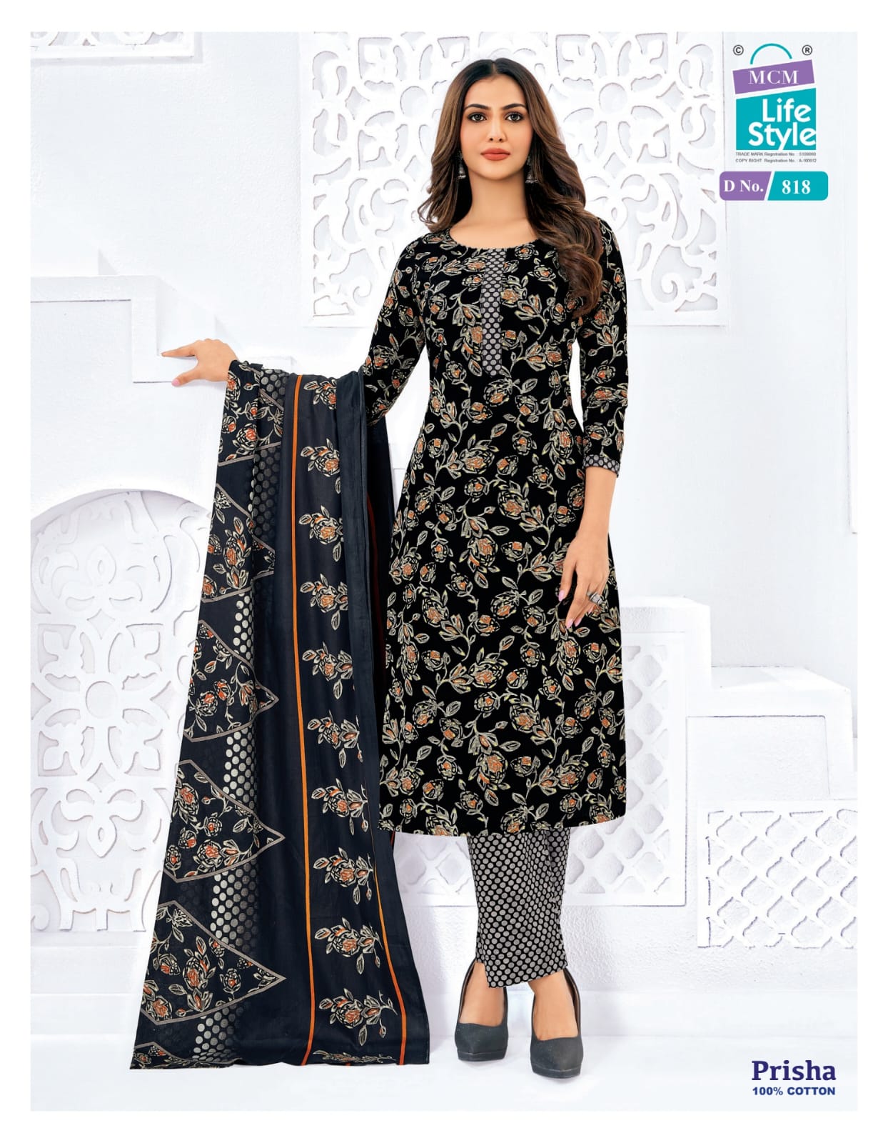 Prisha Vol 7 Mcm Lifestyle Readymade Cotton Pant Suits Wholesaler India