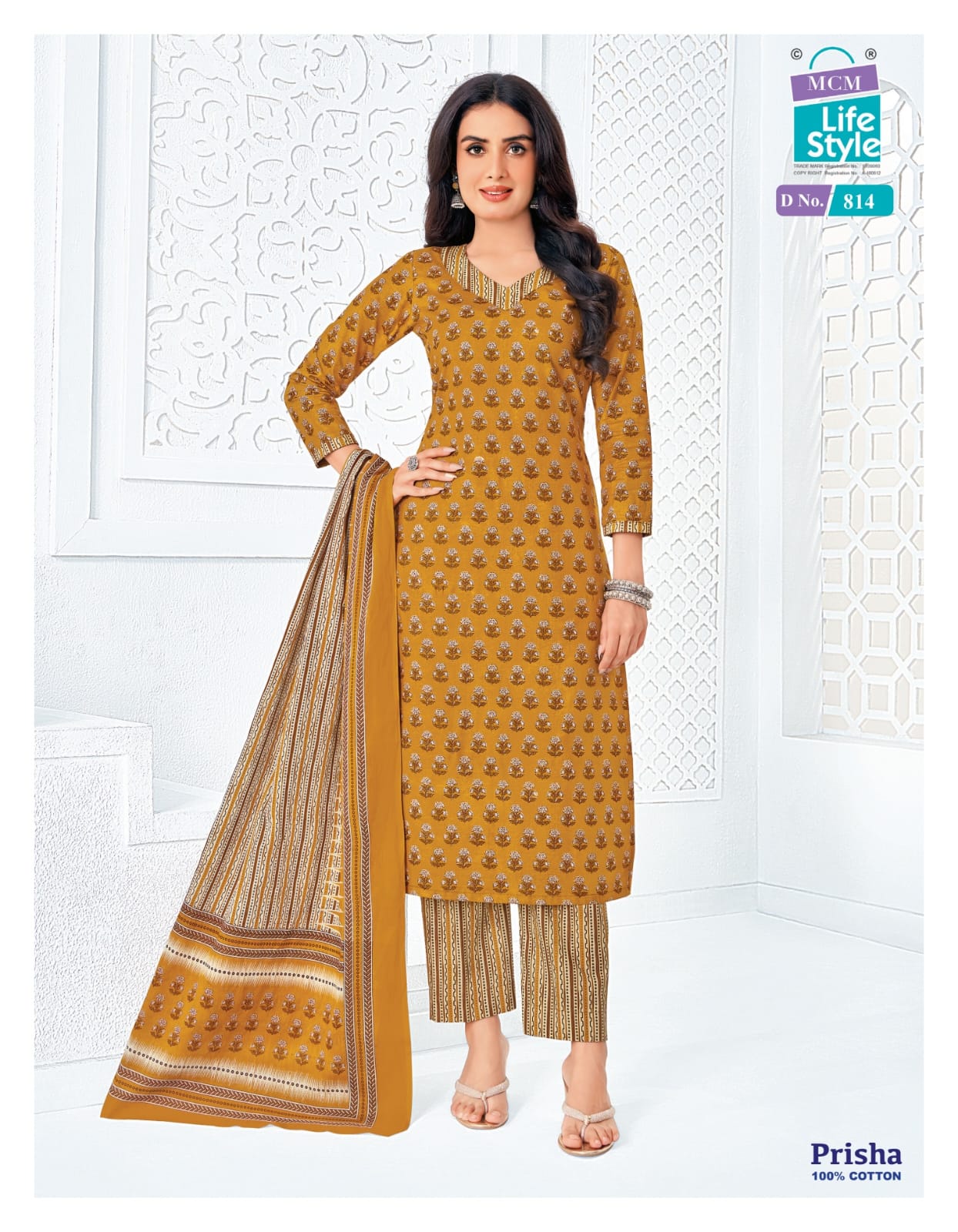 Prisha Vol 7 Mcm Lifestyle Readymade Cotton Pant Suits Wholesaler India
