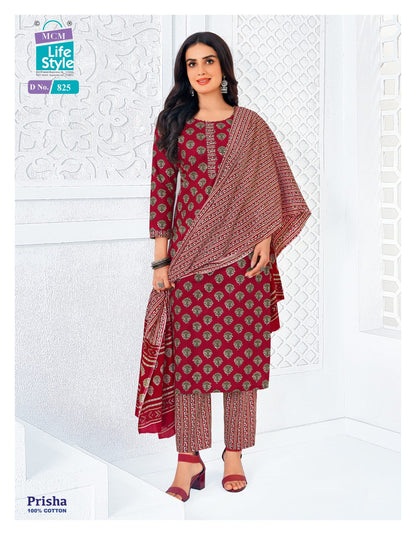Prisha Vol 7 Mcm Lifestyle Readymade Cotton Pant Suits Wholesaler India