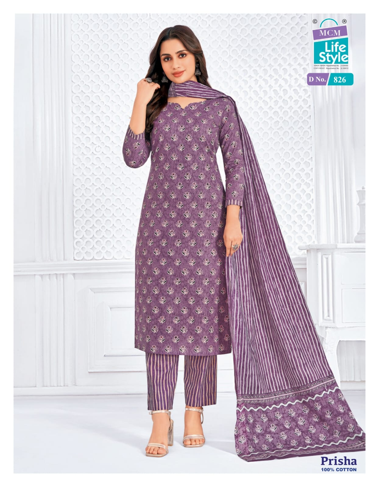 Prisha Vol 7 Mcm Lifestyle Readymade Cotton Pant Suits Wholesaler India