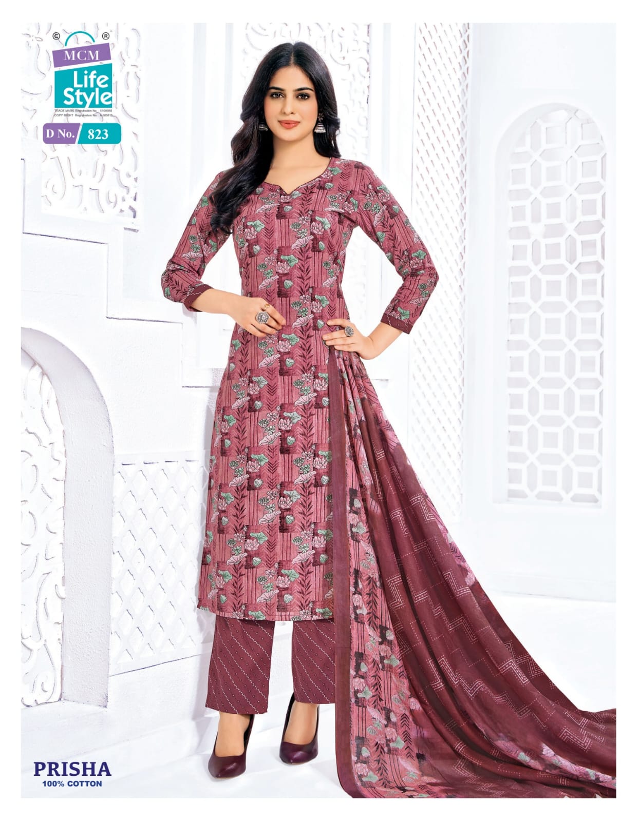 Prisha Vol 7 Mcm Lifestyle Readymade Cotton Pant Suits Wholesaler India