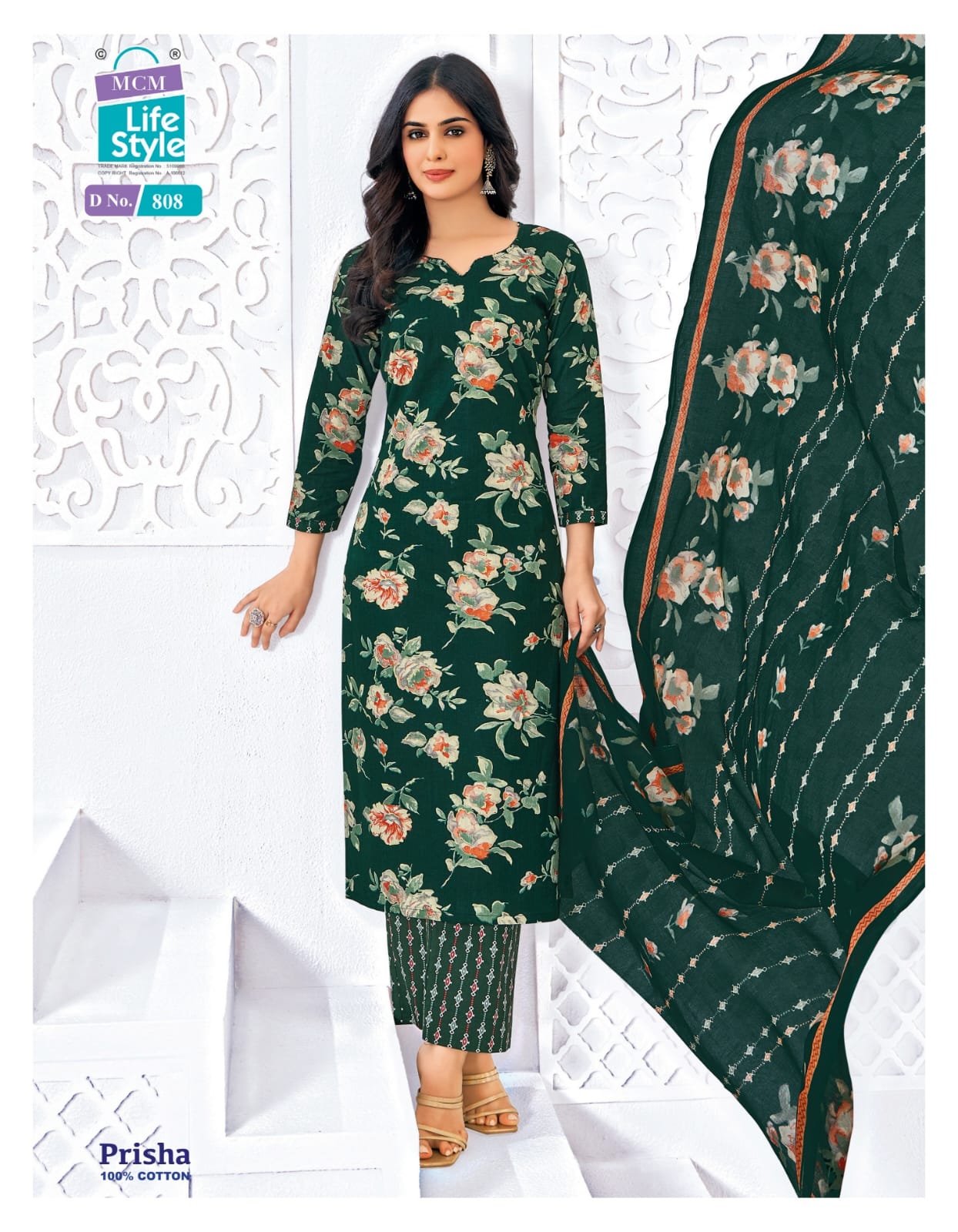 Prisha Vol 7 Mcm Lifestyle Readymade Cotton Pant Suits Wholesaler India