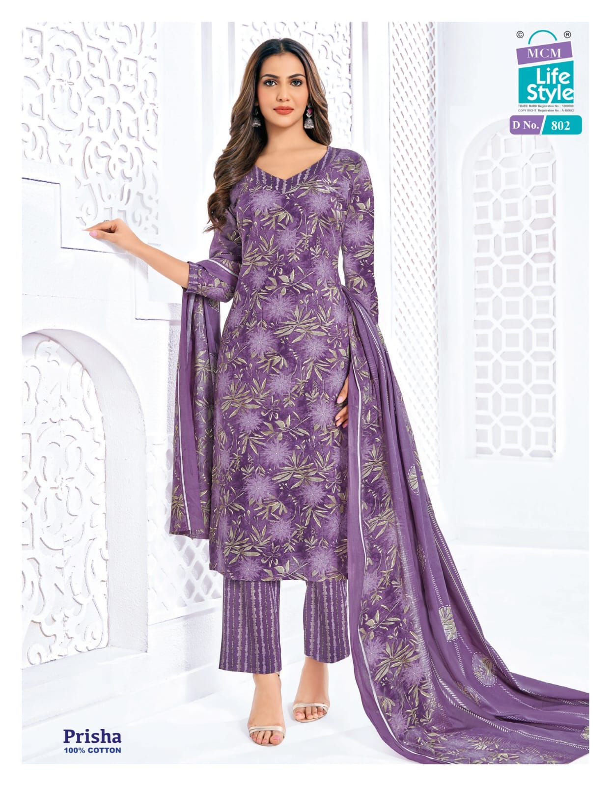Prisha Vol 7 Mcm Lifestyle Readymade Cotton Pant Suits Wholesaler India
