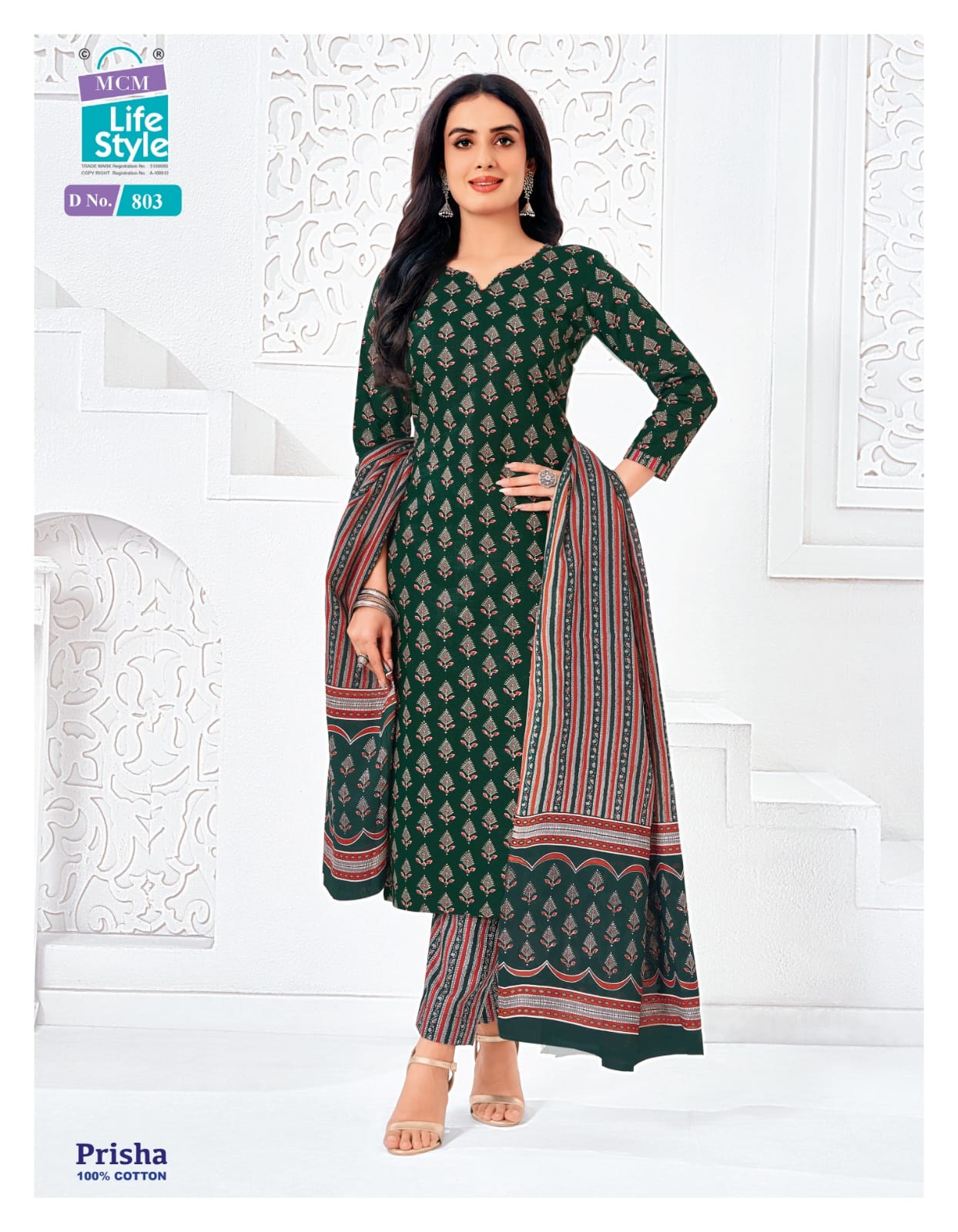 Prisha Vol 7 Mcm Lifestyle Readymade Cotton Pant Suits Wholesaler India