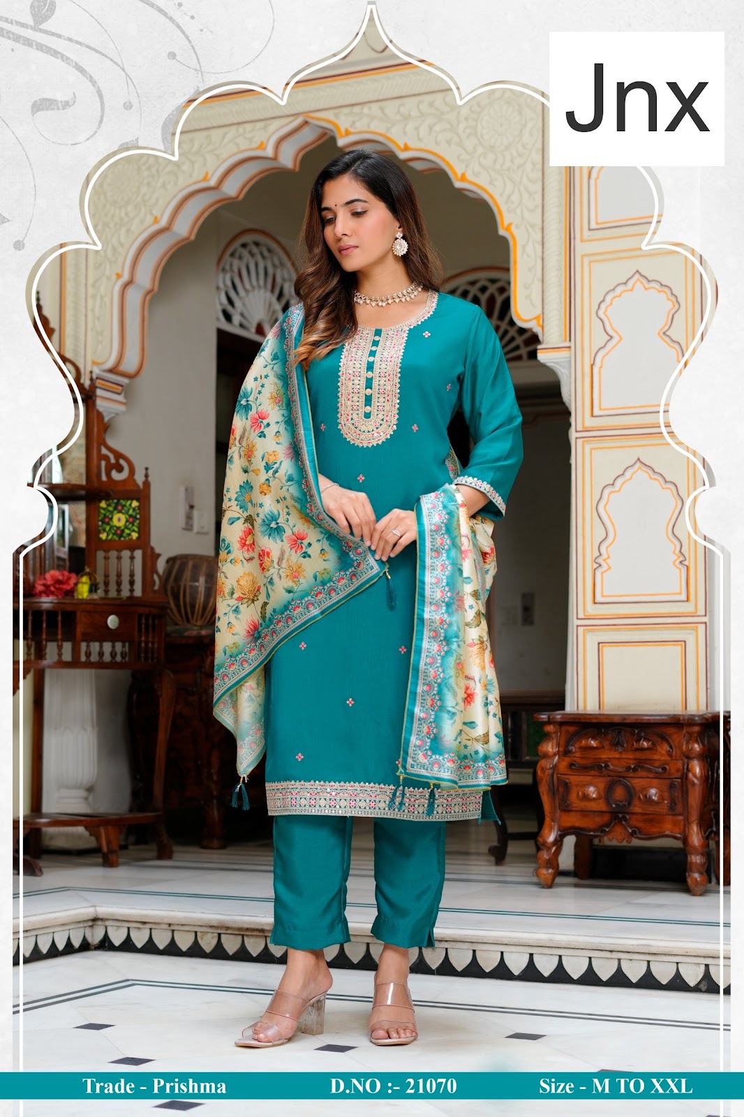 Prishma Jnx Readymade Pant Style Suits Exporter Gujarat