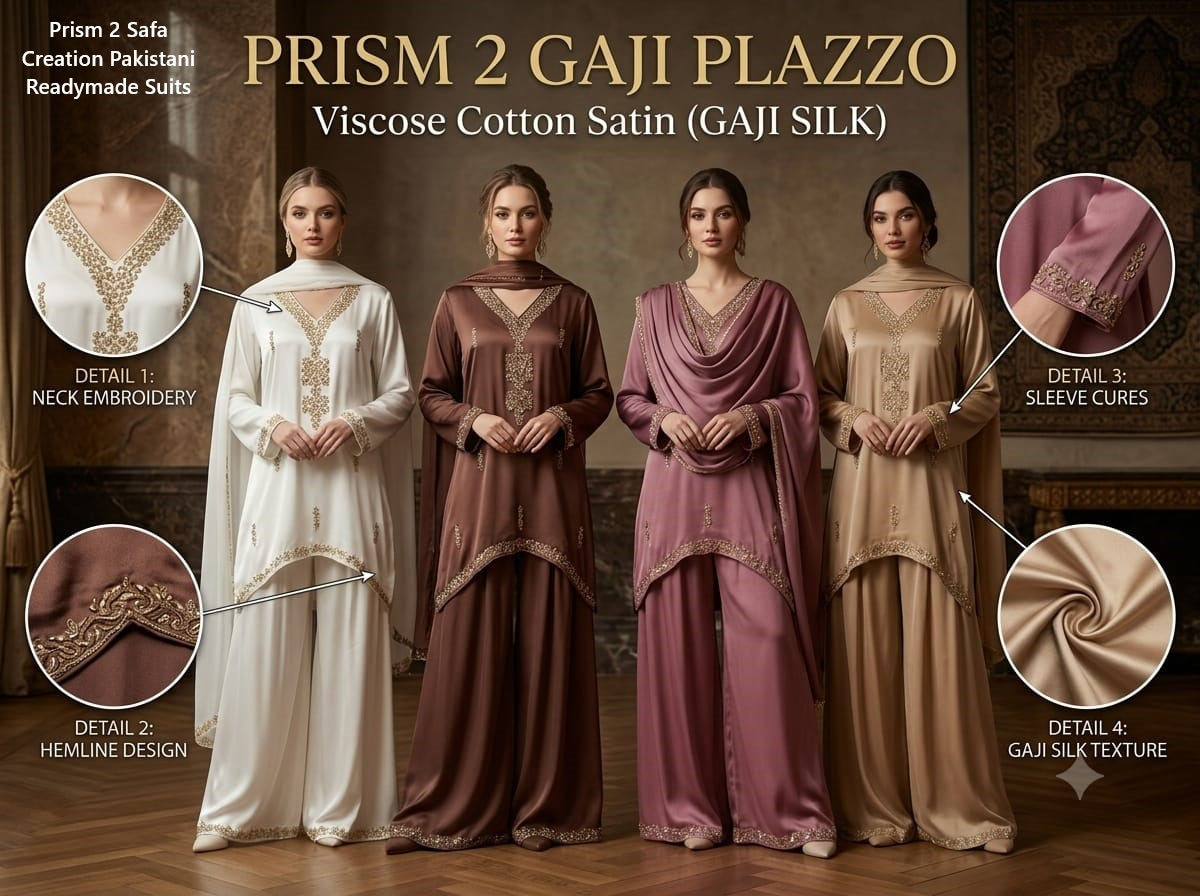 Prism 2 Safa Creation Viscose Pakistani Readymade Suits Wholesaler