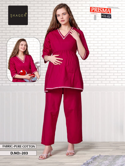 Prisma Vol 2 Skager Dhabu Cotton Feeding Co-Ord Set Exporter Gujarat