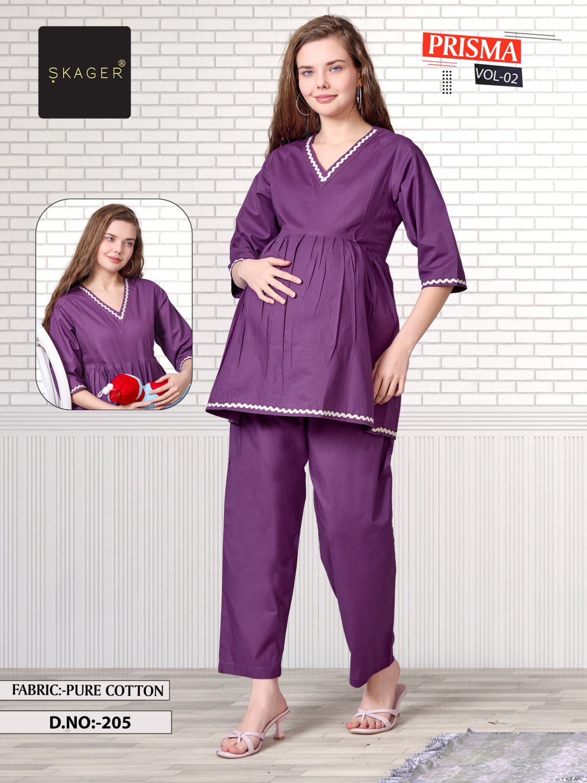 Prisma Vol 2 Skager Dhabu Cotton Feeding Co-Ord Set Exporter Gujarat
