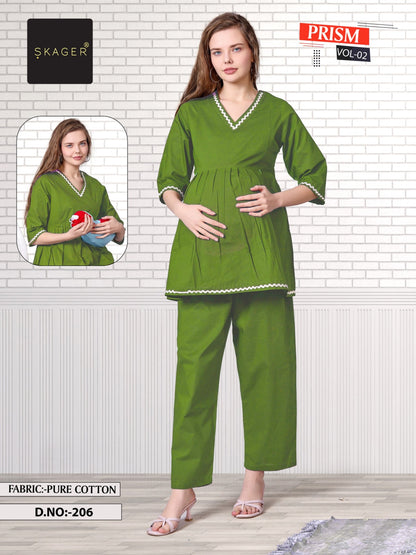 Prisma Vol 2 Skager Dhabu Cotton Feeding Co-Ord Set Exporter Gujarat