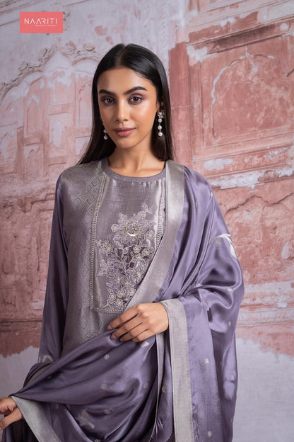 Prismee Naariti Pure Silk Pant Style Suits Exporter Ahmedabad
